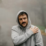 Man with shoulder pain